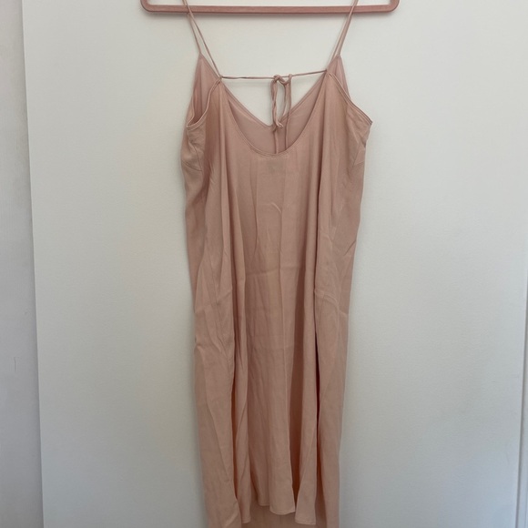 Aritzia Wilfred Free Felicity Slip Dress PINK S | Strappy Open Back Minimalist - Picture 5 of 6